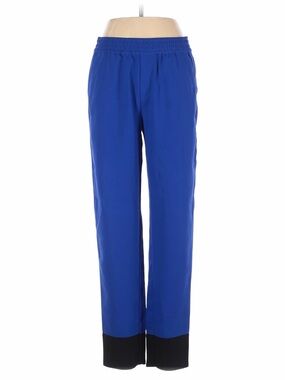 Banana republic Blue Athletic Straight-Leg Pants with Black Cuff